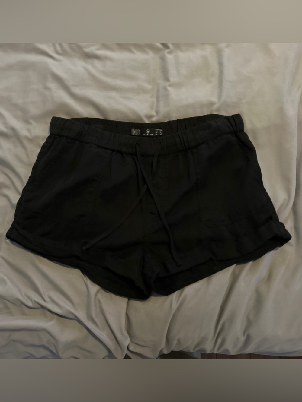 Volcom Black Women's Drawstring Shorts